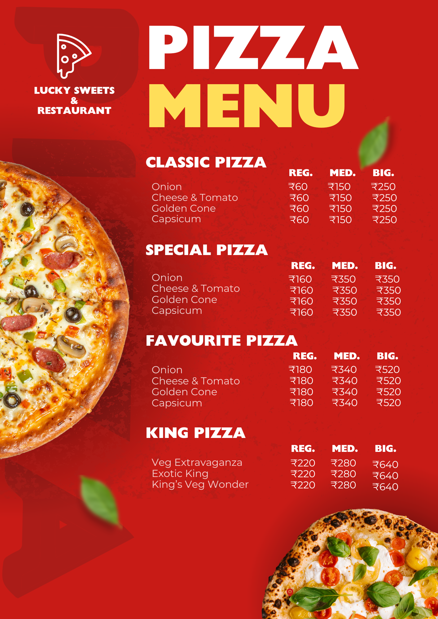 Lucky Sweets Raita Menu